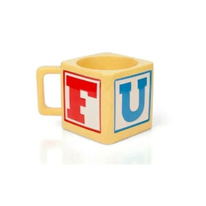 MY FIRST CUSS WORD BLOCK MUG - 12-OUNCES..NWT..